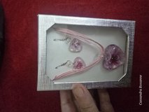 Heart Pendant Necklace and Earrings Set in Nellis AFB, Nevada