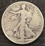 1943-Denver Walking Liberty Half Dollar (90% Silver) in Grafenwoehr, GE