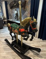ceramic hand painted rocking horse in Kingwood, Texas