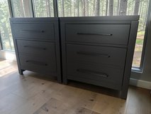 Large Bedroom Nightstands Solid Wood Black Satin New in Kingwood, Texas