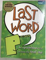 SALE PENDING - New! Last Word Board Game - Ages 8 & up / 2-8 Player in Naperville, Illinois