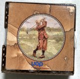New! Thirstystone Sandstone Golf Scene Coasters 4 Pack w/ Decorative Holder in Westmont, Illinois