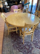 round dining room table with 6 chairs in Alamogordo, New Mexico
