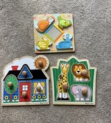 Melissa and Doug Chunky Baby Puzzle Set of 3 in Naperville, Illinois