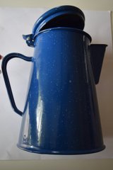 8 cup blue enamel coffee pot in Naperville, Illinois