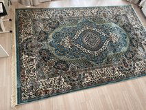 Carpet , blue/cream , made in Turkey in Okinawa, Japan