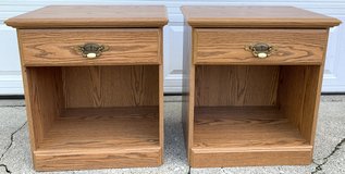 Sauder Night Stand / end Tables Set -1 drawer / open bottom storage *$30 for BOTH* in Wheaton, Illinois