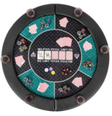 48-Inch Foldable Poker Table Top for 6 Players with Cup Holders and Carry Bag in Oceanside, California
