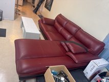 L Shape Red Couch in Okinawa, Japan