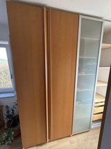Large wardrobe in good used condition (3 sections) in Stuttgart, GE