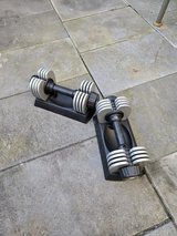 2 set dumpbells adjustable 22-50 pounds each in Ramstein, Germany