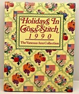 Vintage 1990 Holidays in Cross Stitch Hard Cover Book in Bolingbrook, Illinois