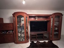 Curio cabinet schrank / entertainment unit with bar in Ramstein, Germany