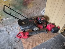 Lawn mower, blower, oil. + Spare has tanks in Ramstein, Germany