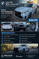 2026 BMW X3 xDrive30 | $48,995 | Loaded M Sport | Only 2,000 Miles in Ramstein, Germany