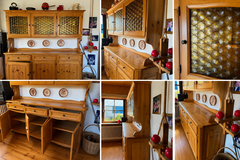 Beautiful Solid Wood Farmhouse Hutch / Kitchen Cabinet in Ramstein, Germany