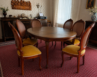Elegant European Vintage Dining Room Set – French / Chippendale Style in Ramstein, Germany