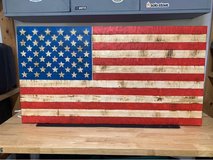 Distressed Wood US Flag in Stuttgart, GE