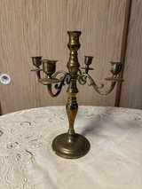 Vintage brass candelabra with 5 candle holders in Okinawa, Japan