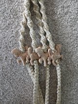 macrame vintage planter holder with horses in Alamogordo, New Mexico