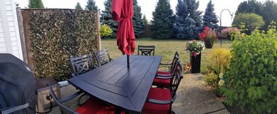 Patio table set in Oswego, Illinois