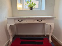 Distressed White Writing Desk / Console Table in Ramstein, Germany