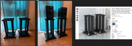 60cm Black Speaker Stands – Pair – Heavy Duty – €75 OBO in Stuttgart, GE