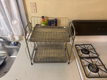 metal dish rack in Okinawa, Japan
