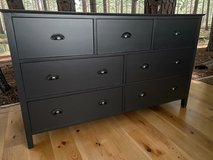 Bedroom Dresser Black Satin 7 Drawers 60x17x35 New in Houston, Texas
