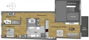by Jess: 2 BR apt in downtown FRANKFURT in Wiesbaden, GE