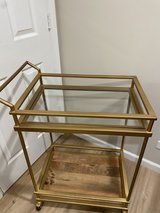 Gold Bar Cart on wheels in Bartlett, Illinois