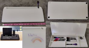 Glass Desktop Whiteboard, Dry Erase Board with Marker Holder, Computer Monitor, Message Board, a... in Plainfield, Illinois