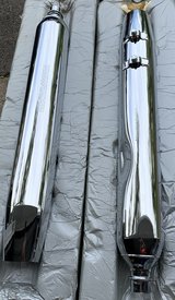 NOS! Harley-Davidson R&L Exhaust Slip-On Chrome Mufflers for Vtg Harley Touring & oth  Motorcycl... in Wheaton, Illinois