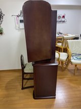 Vanity with three way mirror and , inside door to hang jewelry in this compartment. in Okinawa, Japan