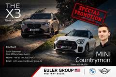 BMW X3 & Mini Countryman | US- Military Promotion in Ramstein, Germany
