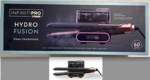 New! Conair - InfinitiPRO Hydrofusion Steam Station Ceramic Flat Iron in Naperville, Illinois