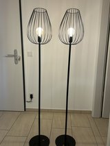 2 Black Floor Lamps – €10 for Both in Stuttgart, GE