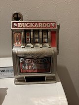 Vintage slot machine toy in Okinawa, Japan