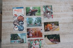 Vintage Santa's Village Amusement Park Dundee IL Brochure  & 8 Unused Post Cards in Westmont, Illinois