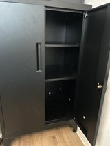 Black Metal Storage Cabinet with Lock & Key – Great Condition €20 in Stuttgart, GE