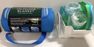 $10ea *New! Outdoor Blanket -OR- Pampered Chef Caddy w/ Party Plates +more in Naperville, Illinois