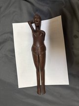 Vintage, hand-carved wooden figural nutcracker in Okinawa, Japan