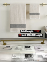 New! JQK 27" stainless Bath Towel Bar / Rack - Brushed Lt Gold finish *$10 EA in Bolingbrook, Illinois