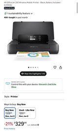 Mobile Printer HP Office Jet 200 wireless Mobile Printer in Okinawa, Japan