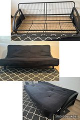 Black futon with metal frame in Stuttgart, GE