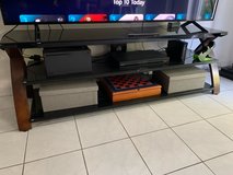 TV Stand with glass shelves in Ramstein, Germany