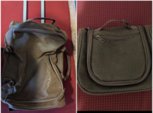 NEW Angola Premium Chocolate Pebble Grain Travel Set - Large Duffel & Toiletry Bag in Lawton, Oklahoma