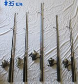 $35 Each.SPINNING Fishing Rod + Reel Combos - Choice of 5 in Plainfield, Illinois