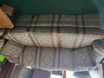 Tan Maroon & Green Couch in Chicago, Illinois