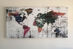 3 piece canvas world map in Alamogordo, New Mexico